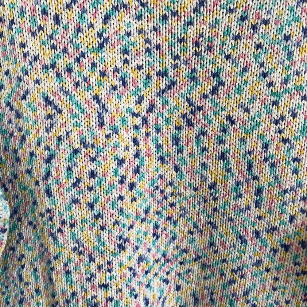 Talbots Confetti Roll Neck Knit Sweater Sz XL Pastels Pullover Cabincore Cozy - Picture 5 of 9